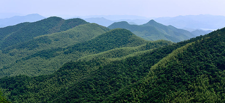 莫干山风景区的连绵青山