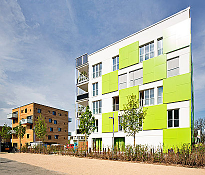 住宅建筑,机智,绿色,国际,建筑,展示,汉堡市,德国,欧洲