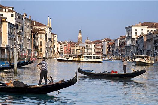 小船,大运河,威尼斯,意大利,欧洲