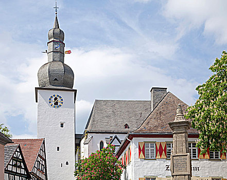 钟楼,阿恩斯贝格,藻厄兰,区域,北莱茵-威斯特伐利亚,德国,欧洲