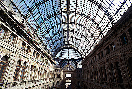 购物中心,商业街廊,那不勒斯,意大利