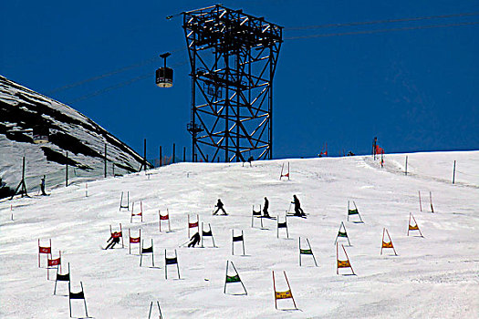 法国,滑雪道,障碍滑雪,竞争