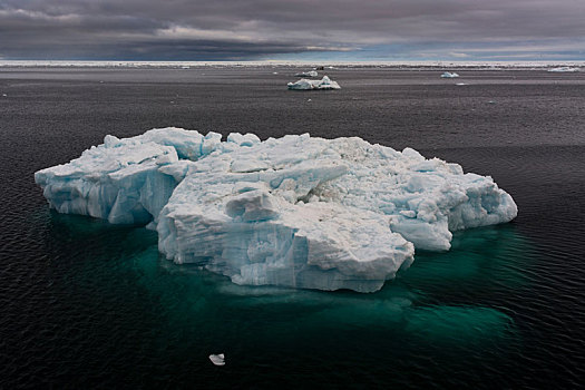 浮冰,海景,海峡,分隔,陆地,斯瓦尔巴特群岛,岛屿,挪威