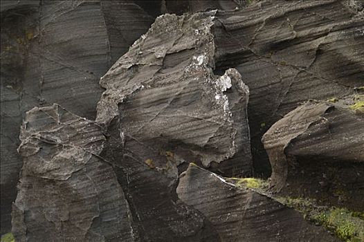 岩石构造,山,半岛,冰岛
