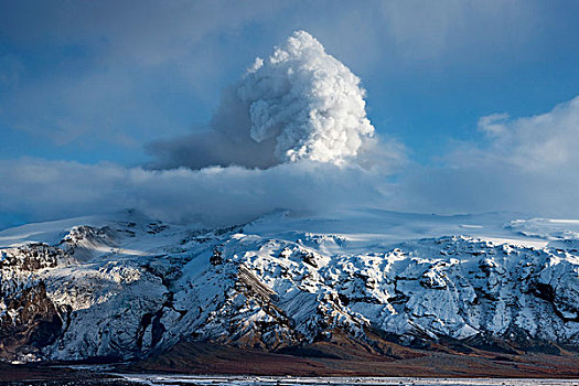 火山,活动,冰河,冰岛