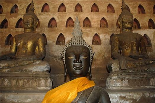 佛像,庙宇,万象,老挝,东南亚