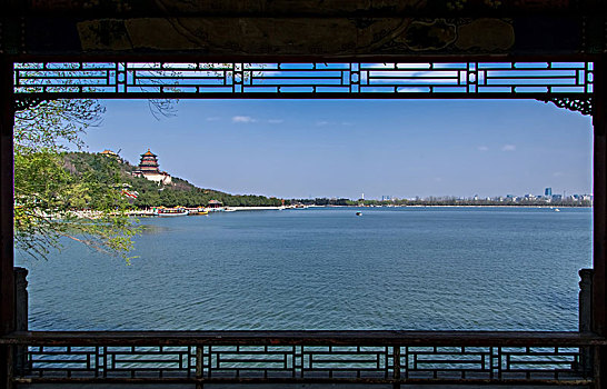 北京市颐和园建筑景观