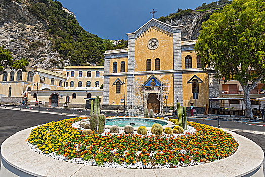 教会,教堂,阿马尔菲海岸,坎帕尼亚区,意大利