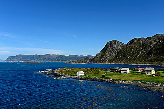 住宅区,岛屿,挪威,欧洲