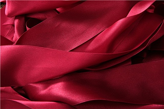 红色,绸缎,带,凌乱,纹理