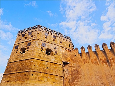 墙壁,要塞,拉巴特,摩洛哥