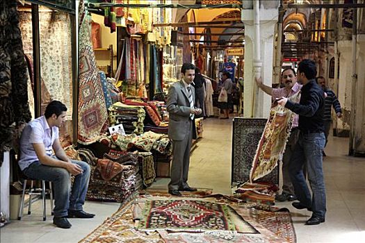 地毯,商业,大巴扎集市,遮盖,集市,大棚市场,许多,商品,伊斯坦布尔,土耳其