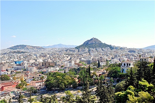 雅典,城市,攀升,希腊
