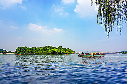 杭州西湖风光夏日