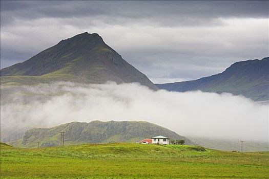 风景,靠近,东方,冰岛