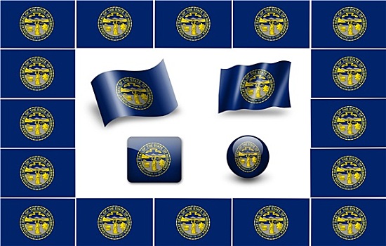 旗帜,内布拉斯加州,象征