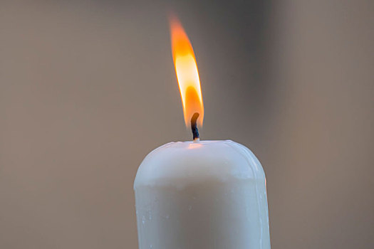 白色,蜡烛,火焰