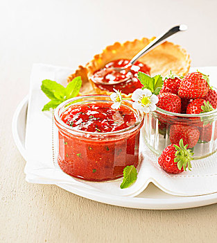 草莓,果酱
