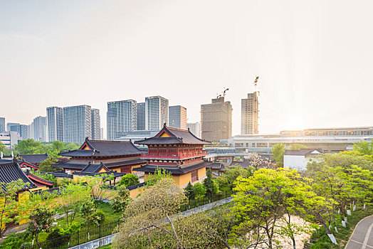 中国江苏南京静海寺古建筑外景