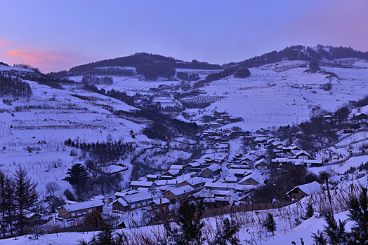 冬季吉林雪村-松岭美景如画