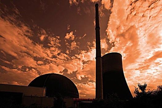核电站,莱茵兰普法尔茨州,德国,欧洲