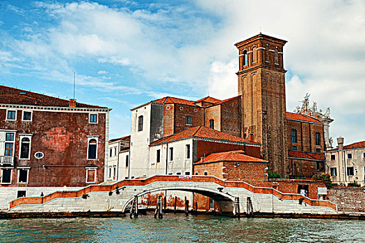 威尼斯,运河,风景,古建筑,意大利