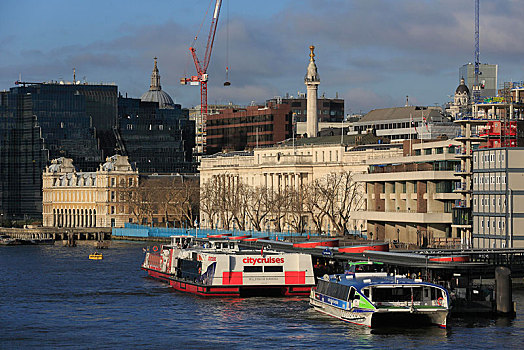 泰晤士河,旅游,船,市场,海关大楼,纪念建筑,风景,塔桥,伦敦,区域,英格兰,英国,欧洲