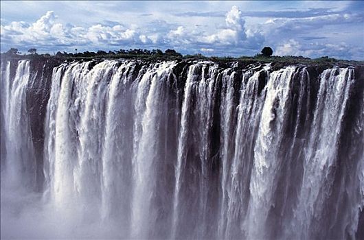 瀑布,津巴布韦,非洲
