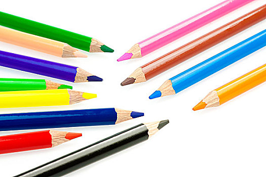 彩色,铅笔,放置