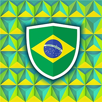 抽象,几何,巴西,旗帜