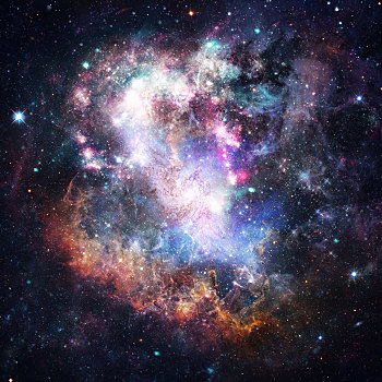 星云,星系,星星,抽象,科学,背景