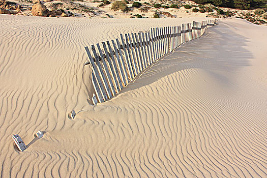 围栏,沙子,安达卢西亚,西班牙