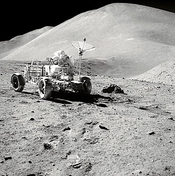 阿波罗15号,宇航员,月球车,表面