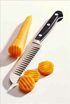 切割刀,切,胡萝卜