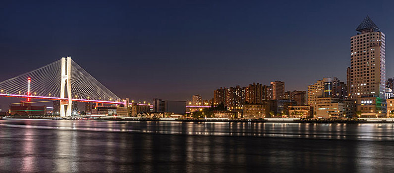 上海南浦大桥夜景