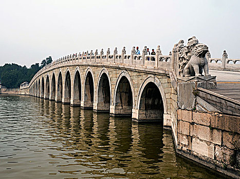 桥,颐和园,世界遗产,北京,中国,亚洲