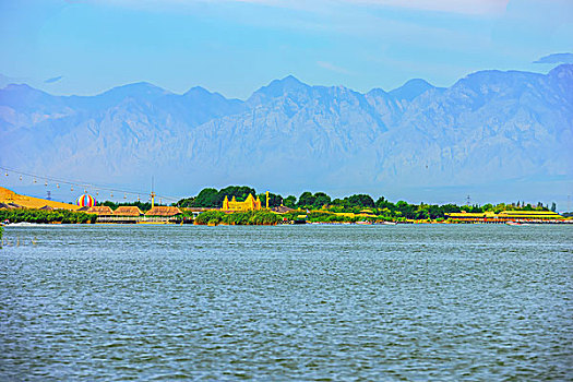 宁夏回族自治区,沙湖美景