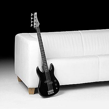 黑色,低音电吉他,白人,沙发