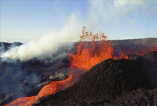 夏威夷,夏威夷大岛,火山爆发