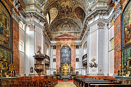 教堂,林茨,上奥地利州,奥地利,欧洲