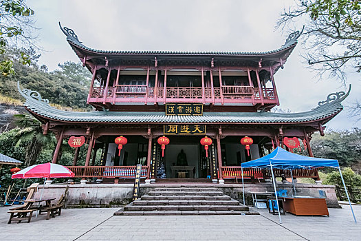 福建省武夷山天游峰古典園林建筑環境景觀