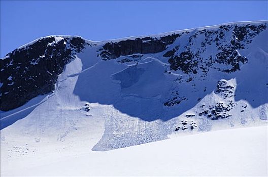 山坡,雪崩