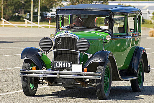 绿色,道奇,老爷车,展示,2008年,新西兰