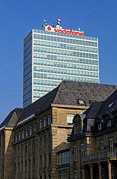 沃达丰总部,建筑,杜塞尔多夫,北莱茵威斯特伐利亚,德国,欧洲