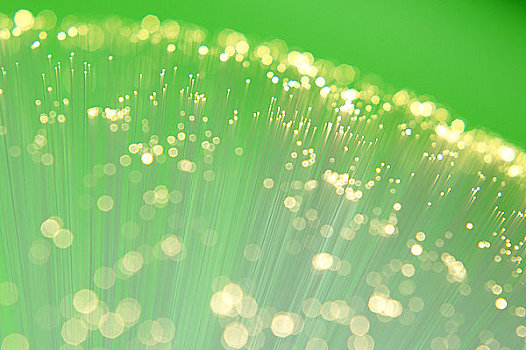纤维,光纤,线缆,绿色背景
