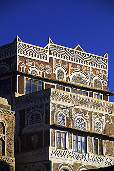 也门,老城,房子