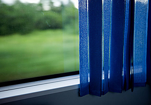 蓝色,帘,窗户,巴士,马来西亚