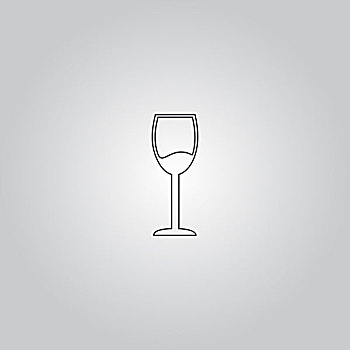 葡萄酒杯,矢量,象征,酒,喝