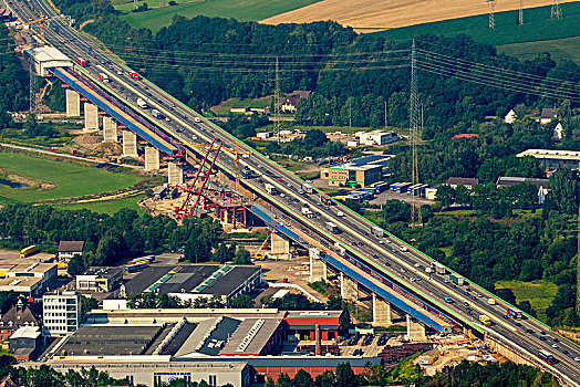 新,建筑,高速公路,桥,哈根,藻厄兰,北莱茵威斯特伐利亚,德国