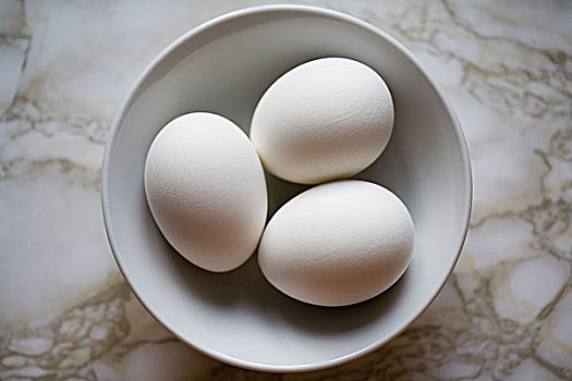 壳,蛋,三个,白色
